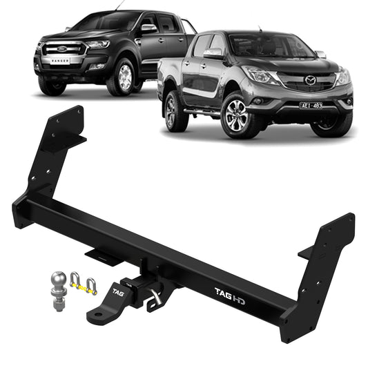 TAG Heavy Duty Towbar for Ford Ranger (09/2011 - 05/2022), Mazda BT-50 (09/2011 - 10/2020) - Styleside Tub Models Only