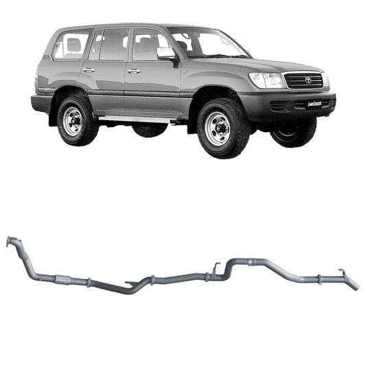 Redback Extreme Duty Exhaust for Toyota Landcruiser 105 Series Wagon (03/1998 - 10/2007)