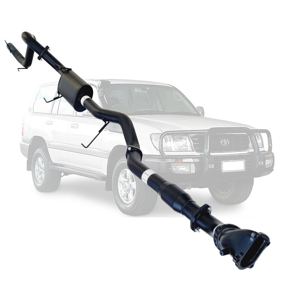 TOYOTA LANDCRUISER 100 SERIES HD100R WAGON 4.2L 3" 1HD  TURBO BACK EXHAUST MUFFLER AND CAT