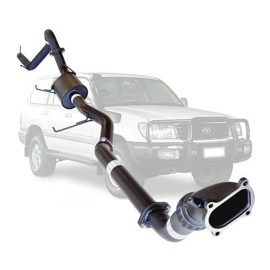 TOYOTA LANDCRUISER 100 SERIES HD100R WAGON 4.2L 3" 1HD  TURBO BACK EXHAUST MUFFLER NO CAT