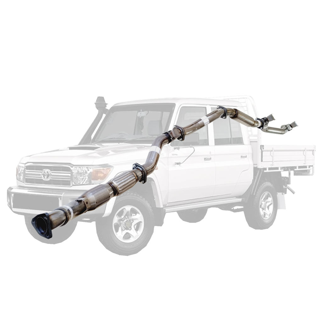 Toyota LANDCRUISER 79 SERIES VDJ79 DOUBLE CAB UTE 4.5L V8 07 2007–2010 Exhausts