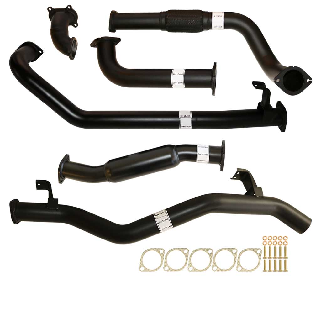 TOYOTA LANDCRUISER 79 SERIES HDJ79R SINGLE CAB UTE 4.2L 3" 2001 -2007 TURBO BACK EXHAUST HOTDOG NO CAT