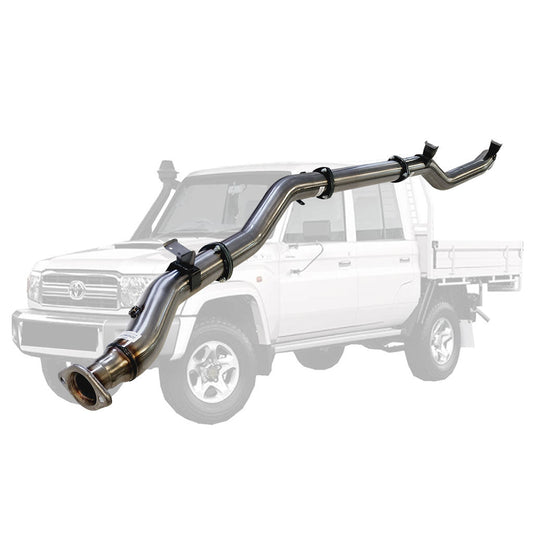 4" Stainless Steel DPF Back Exhaust for Toyota Landcruiser 79 Series VDJ 4.5L with Pipe Only