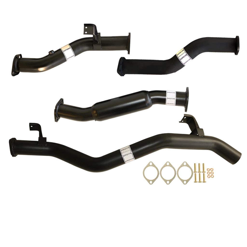 TOYOTA LANDCRUISER 79 SERIES VDJ79 SINGLE & DOUBLE CAB UTE 4.5L V8 10/2016 ON 3" #DPF# BACK EXHAUST WITH HOTDOG