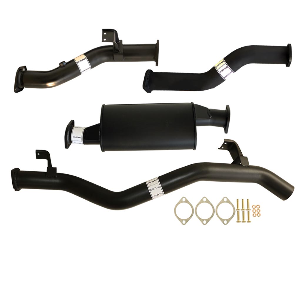 TOYOTA LANDCRUISER 79 SERIES VDJ79 SINGLE & DOUBLE CAB UTE 4.5L V8 10/2016 ON 3" #DPF# BACK EXHAUST WITH MUFFLER