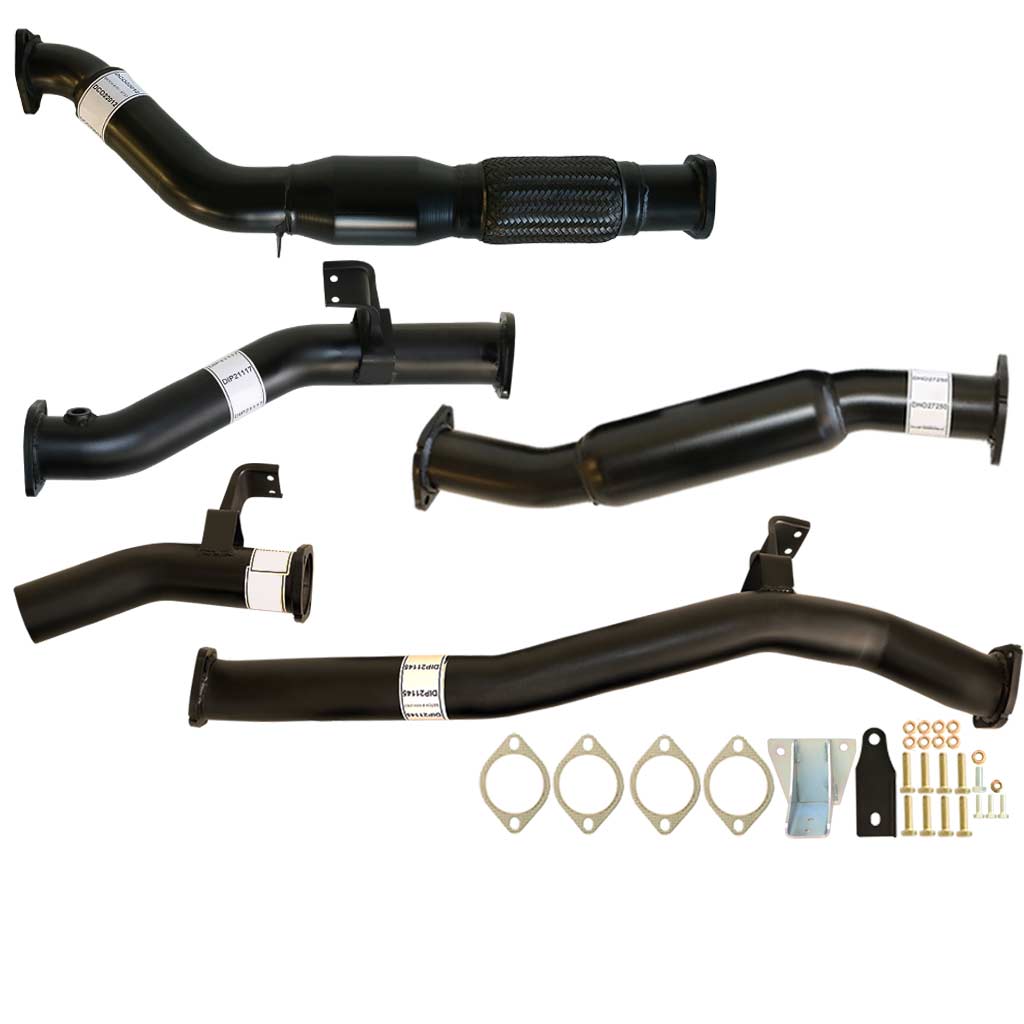 TOYOTA LANDCRUISER 76 SERIES VDJ76 WAGON 4.5L V8 9/2016 ON 3" TURBO BACK EXHAUST WITH CAT & HOTDOG