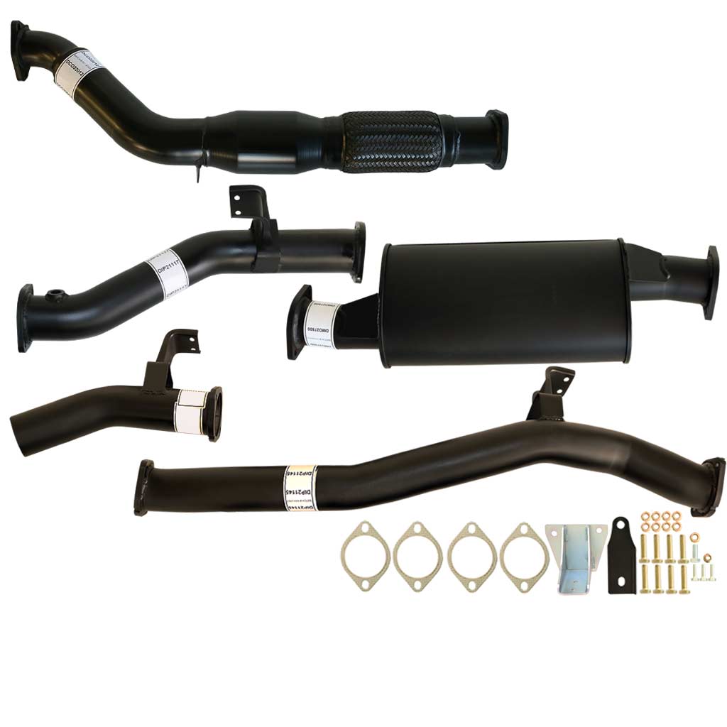 TOYOTA LANDCRUISER 76 SERIES VDJ76 WAGON 4.5L V8 9/2016 ON 3" TURBO BACK EXHAUST WITH CAT & MUFFLER