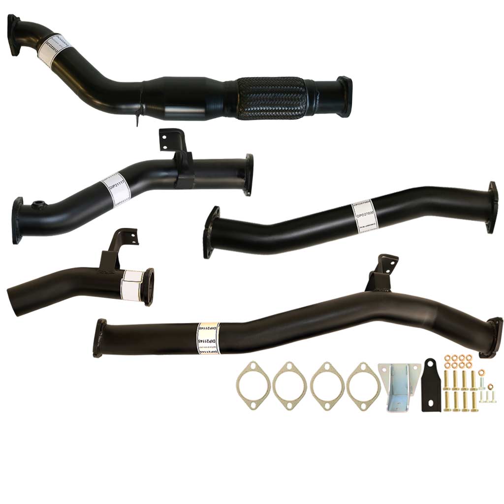 TOYOTA LANDCRUISER 76 SERIES VDJ76 WAGON 4.5L V8 9/2016 ON 3" TURBO BACK EXHAUST WITH CAT & PIPE