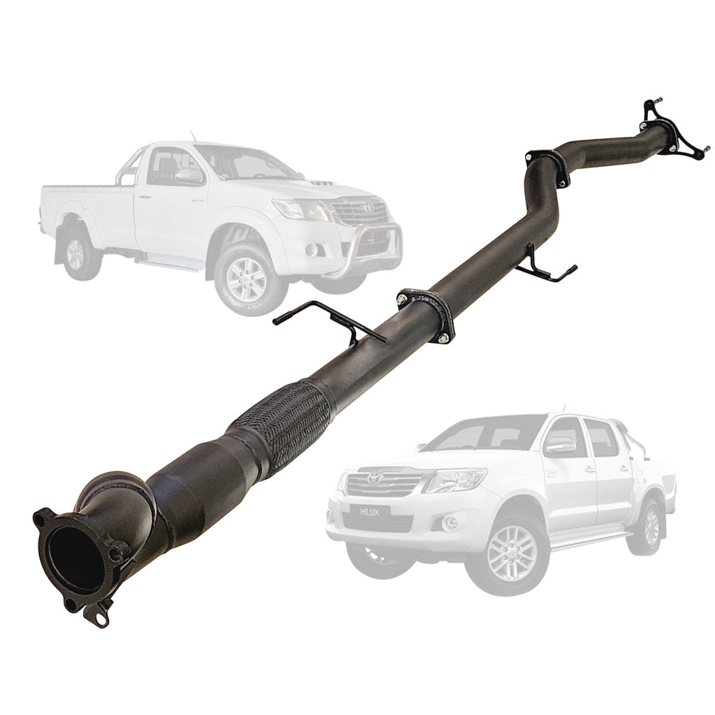 TOYOTA HILUX KUN16/26 3L 1KD-FTV D4D 2005 - 9/2015 3" TURBO BACK EXHAUST CAT & DIFF DUMP TAILPIPE NEW VERSION