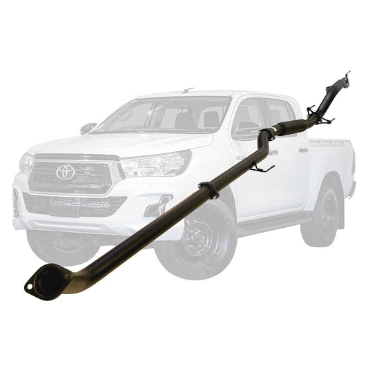 TOYOTA HILUX GUN122/125R 2.4L 2GD-FTVTD 2017 ON 3" #DPF# BACK EXHAUST WITH HOTDOG ONLY NEW VERSION