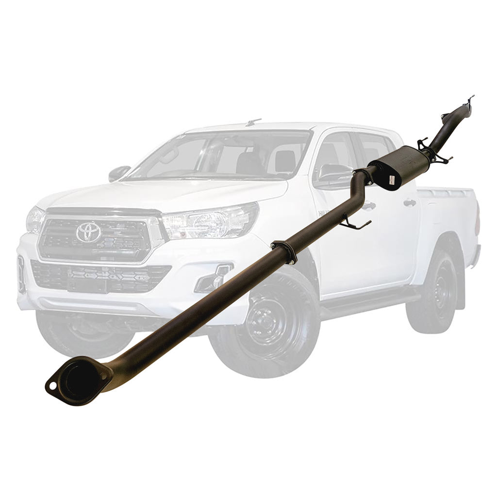 TOYOTA HILUX GUN122/125R 2.4L 2GD-FTVTD 2017 ON 3" #DPF# BACK EXHAUST WITH MUFFLER ONLY NEW VERSION