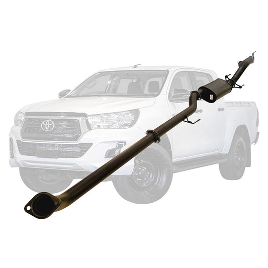 TOYOTA HILUX GUN122/125R 2.4L 2GD-FTVTD 2017 ON 3" #DPF# BACK EXHAUST WITH MUFFLER ONLY NEW VERSION
