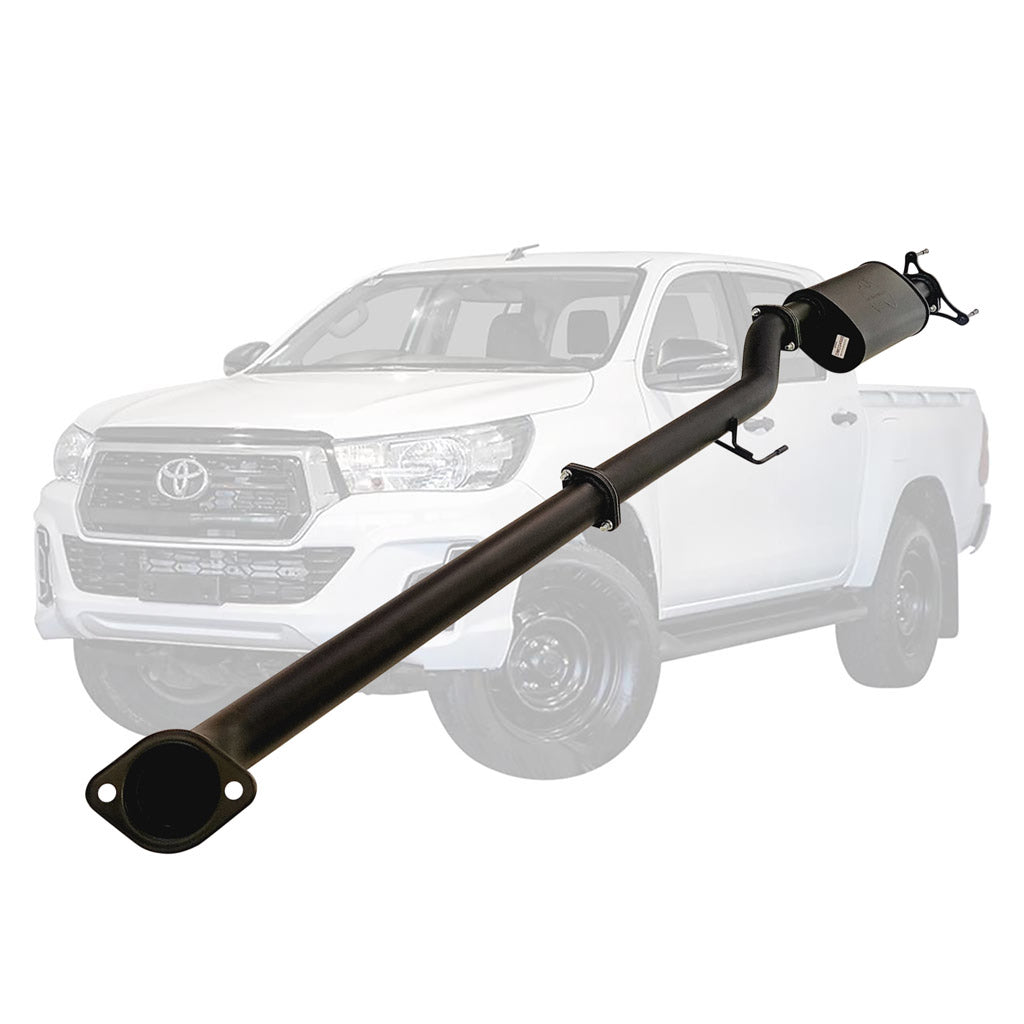 TOYOTA HILUX GUN122/125R 2.4L 2GD-FTVTD 2017 ON 3" #DPF# BACK EXHAUST WITH DIFF MUFFLER ONLY NEW VERSION