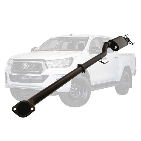 TOYOTA HILUX GUN122/125R 2.4L 2GD-FTVTD 2017 ON 3" #DPF# BACK EXHAUST WITH DIFF MUFFLER ONLY NEW VERSION