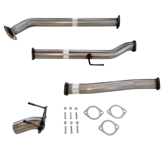 TOYOTA HILUX GUN122/125R 2.4L 2GD-FTVTD 2017 ON 3" STAINLESS #DPF# BACK EXHAUST WITH DIFF PIPE ONLY
