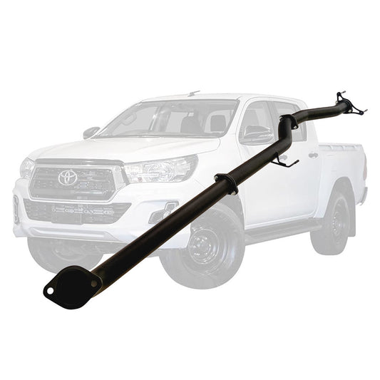 TOYOTA HILUX GUN122/125R 2.4L 2GD-FTVTD 2017 ON 3" #DPF# BACK EXHAUST WITH DIFF PIPE ONLY NEW VERSION