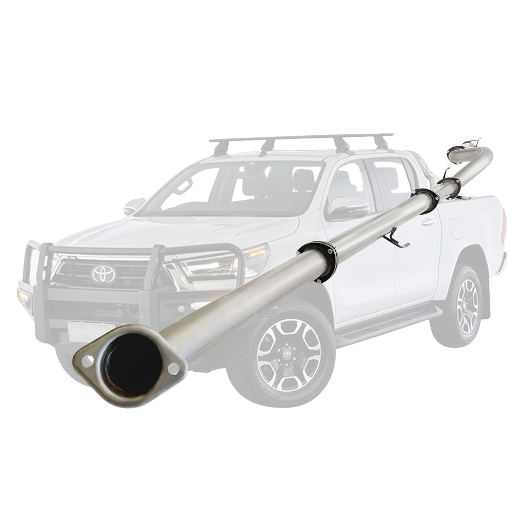 TOYOTA HILUX GUN126/136R 2.8L 1GD-FTV 2015 ON 3.5" Stainless #DPF# BACK EXHAUST WITH PIPE ONLY