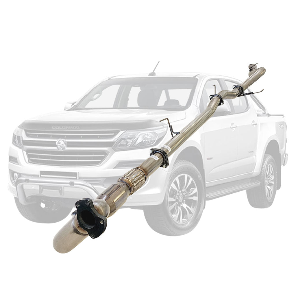HOLDEN COLORADO RG 2.8L DURAMAX 2012 - 9/2016 3" STAINLESS TURBO BACK EXHAUST WITH CAT NO MUFFLER