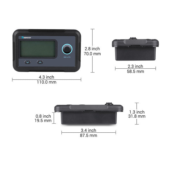 Renogy Monitoring Screen for Smart Lithium Battery Series