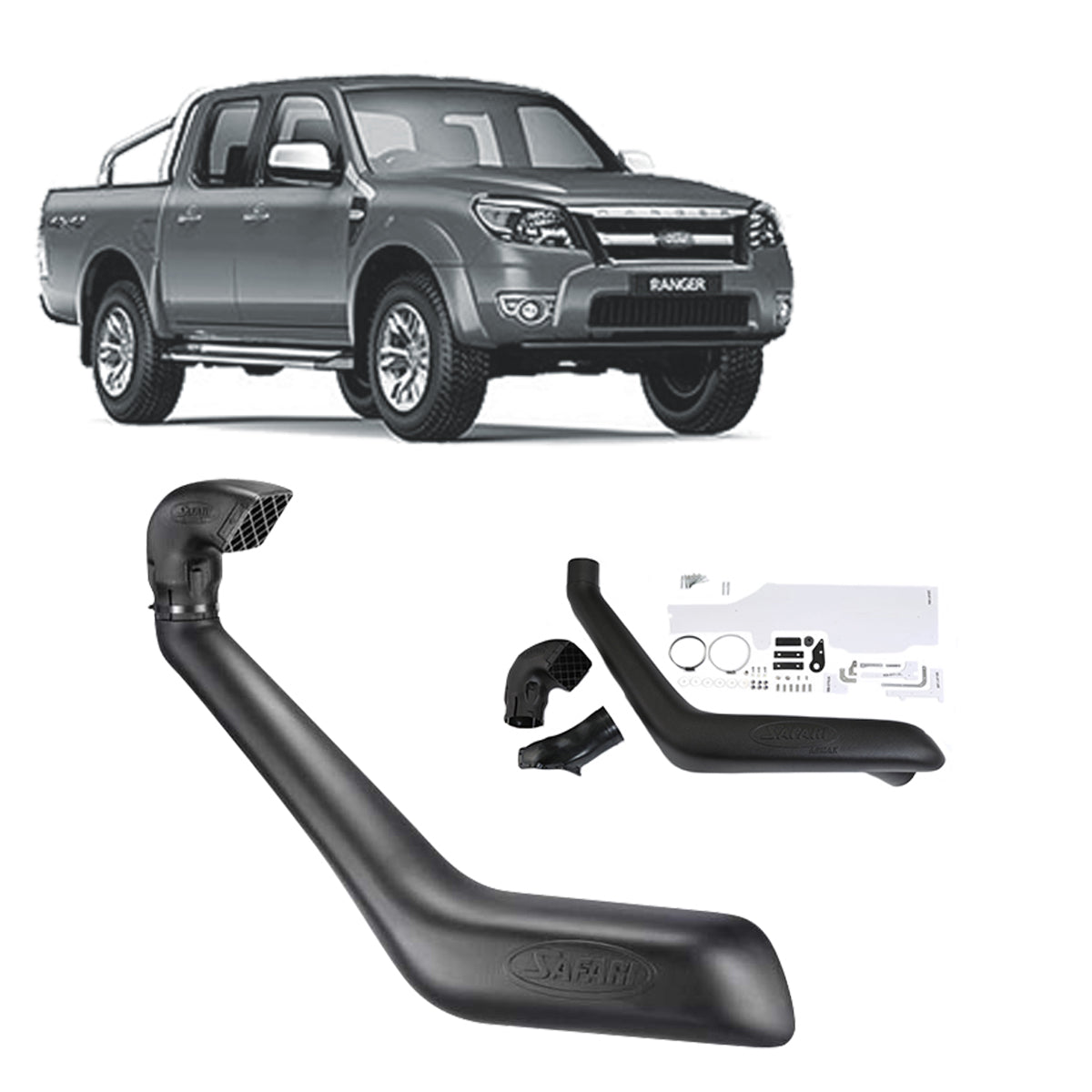 Safari V-Spec Snorkel for Ford Ranger PJ/PK Series 3.0L Diesel (01/2006 - 08/2011)