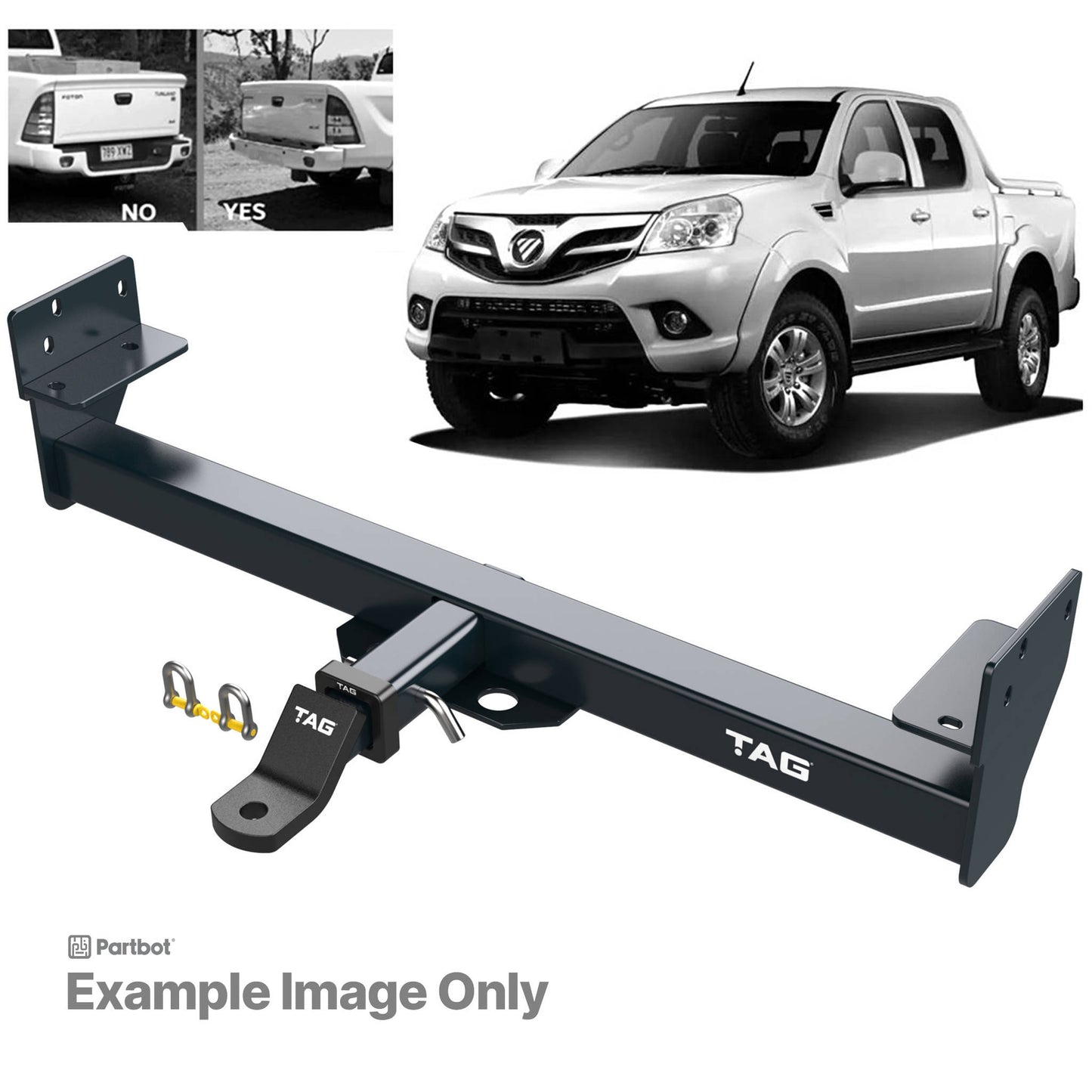 TAG Heavy Duty Towbar for Foton Tunland (06/2012 - 06/2017)